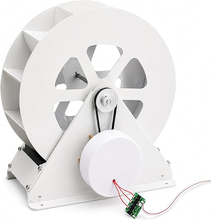 Low-Speed Hydroelectric Turbine,Steel Construction,50w/100w Home Outdoor Water Wheel Hydropower Generator,for Streams & Rivers 50W