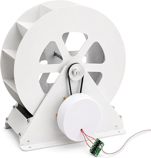 Low-Speed Hydroelectric Turbine,Steel Construction,50w/100w Home Outdoor Water Wheel Hydropower Generator,for Streams & Rivers 50W