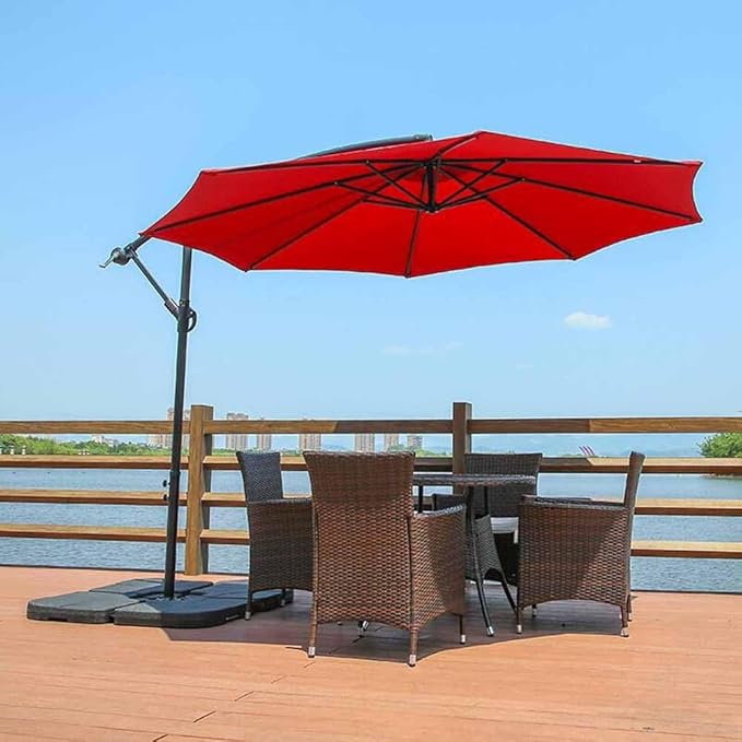 Patio 10FT Umbrella Replacement Canopy Garden Sun Umbrella Replacement Cloth With 6 Ribs/8 Ribs For Outdoor Backyard Pool Umbrellas Cantilever Parasols Replacement Covers