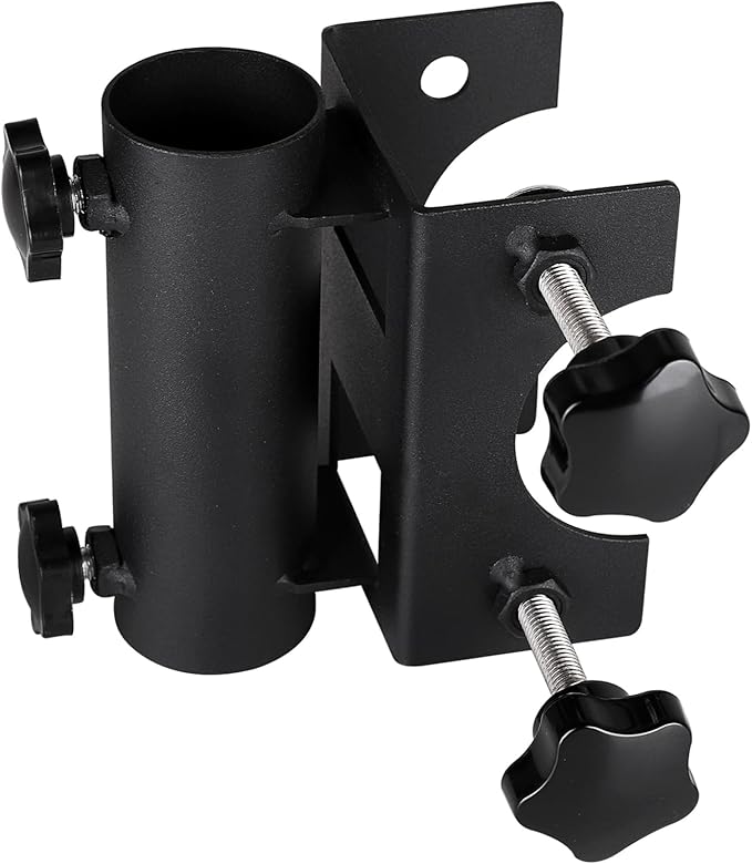 Parasol Holder Patio Umbrella Stand Mount Umbrella Stand Bench Buddy Umbrella Holder Fixed Clip Umbrella Clamp for Deck,Chair,Desk,Dock,Beach Courtyard Balcony,Tables,Boats,Tailgates…