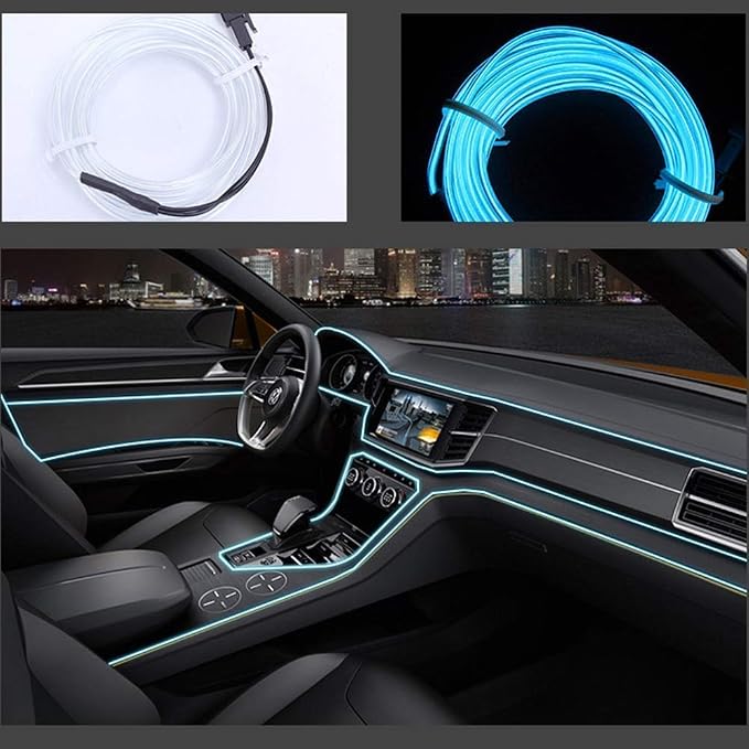 ABALDI DC 5V Portable USB El Wire Neon Strip Light Driver EL Tape Controller EL Panel Driver Unit Inverter(DC-5V)