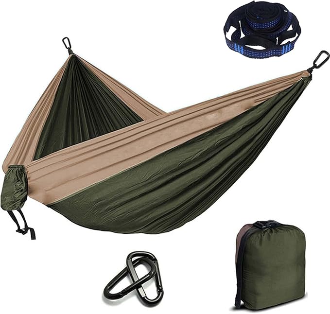 Camping Hammocks for Outside, Double Hammock Chair Outdoor, Portable Hammock for Trees, Hammocks for Outside Heavy Duty, for Beach, Backyard, Patio