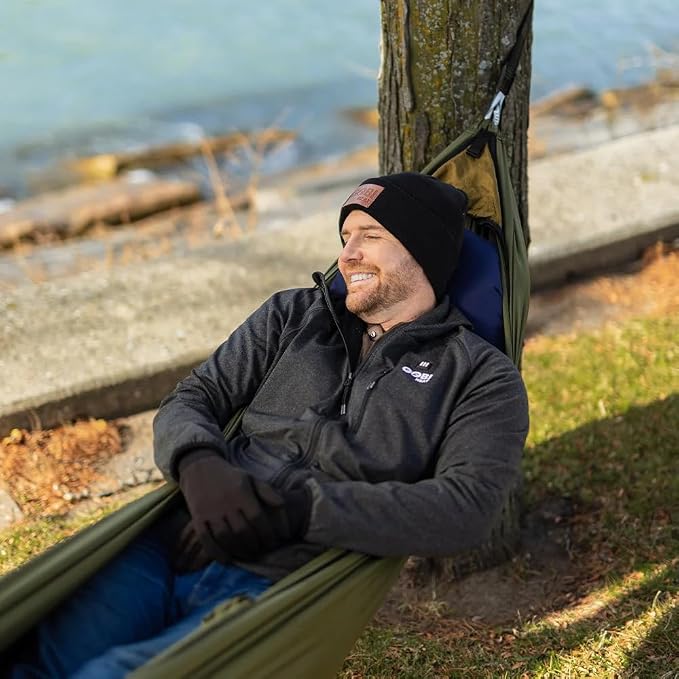 Eclipse Heated Hammock - 3 Heat Zones | 9 Hours of Heat | with Battery and Charger | Pine