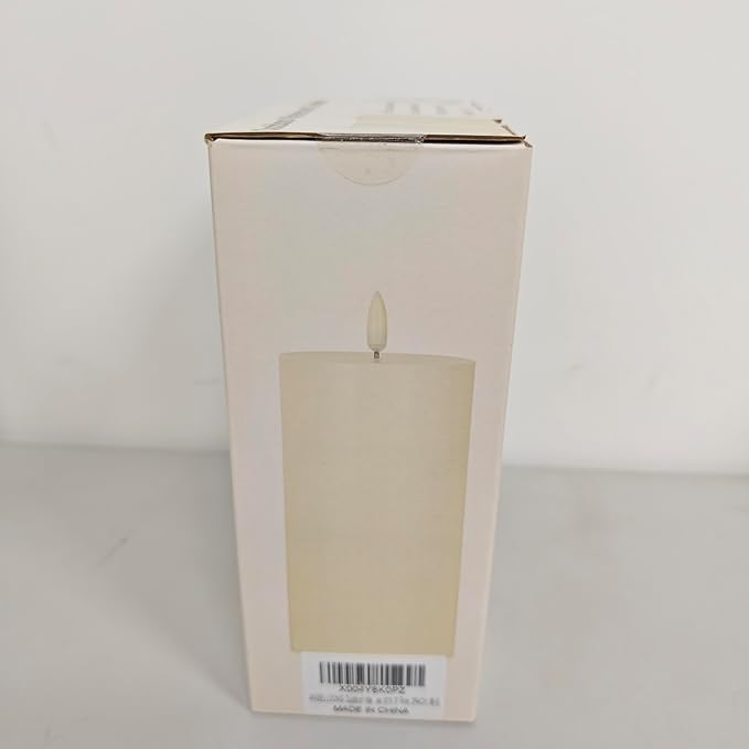 Pink Flameless Pillar Candles 6x3 Set of 2 with Timer, LED Battery Candles for Bedroom Decor, Decorative Candles for Nursery and Pink Room Decor