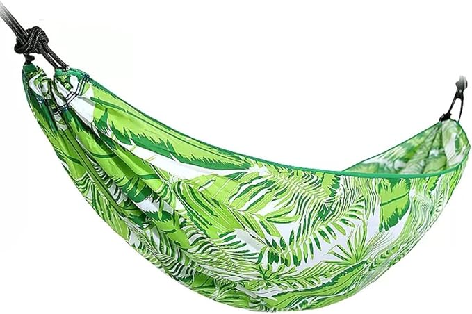Outdoor Hammock Anti-Rollover Travel Camping Portable Hammock Hanging Chair Outdoor Portable Camping Travel Equipment (Color : Green)