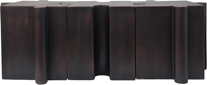 Christopher Knight Home Daton 3 Piece Interlocking Outdoor Side Table Set, Modular Lightweight Concrete Coffee Table, Convertible MGO End Table for Indoor&Outdoor, Design for Creative Set Up, Copper