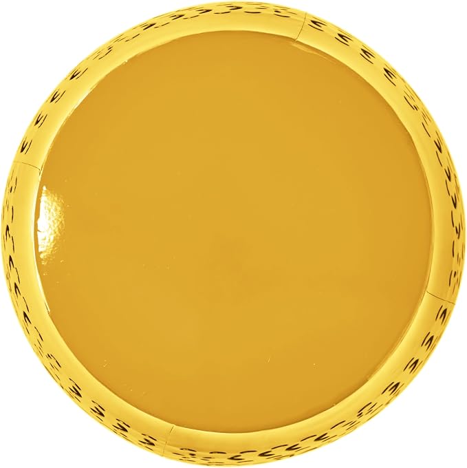 Christopher Knight Home Zoey Small Outdoor Side Table, Lace Cut Iron End Table, Metal Outdoor Stool, Hollow Drum Round Side Table, Decorative Garden Stool with Cutout Design for Patio Balcony, Yellow