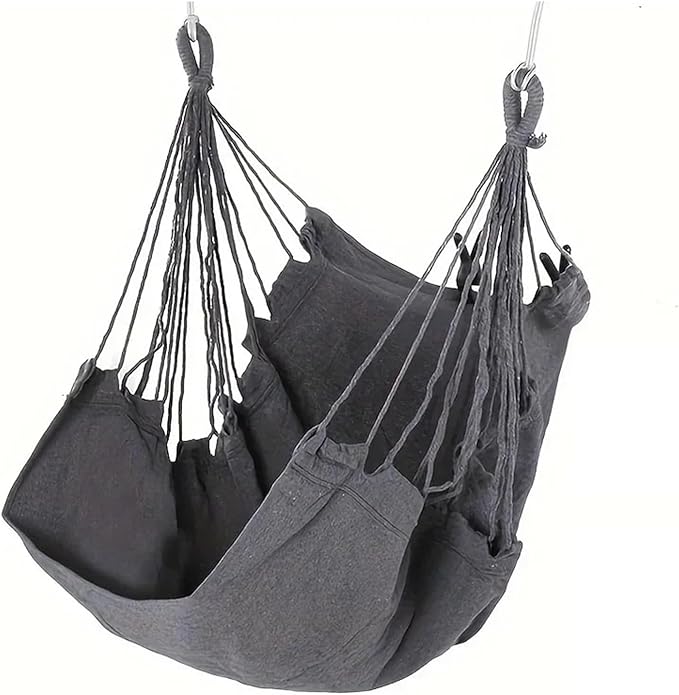 Compatible for 1pc Leisure Fabric Hammock Chair Outdoor Swing Dormitory Anti Rollover(K)