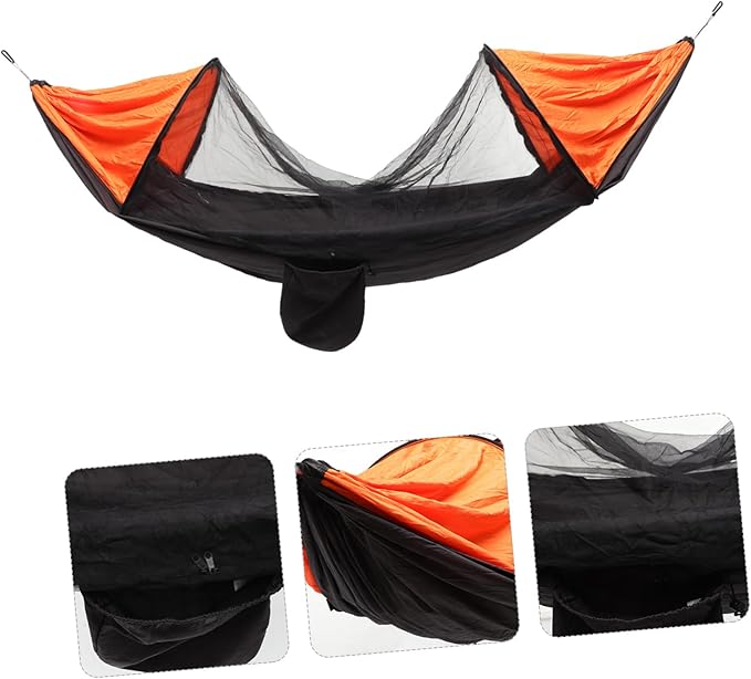 Balacoo 1pc Portable Multi-Function Hammock Netting for Outdoor Camping Parachute Canopy Tent Color for Relaxation and Picnic Activities