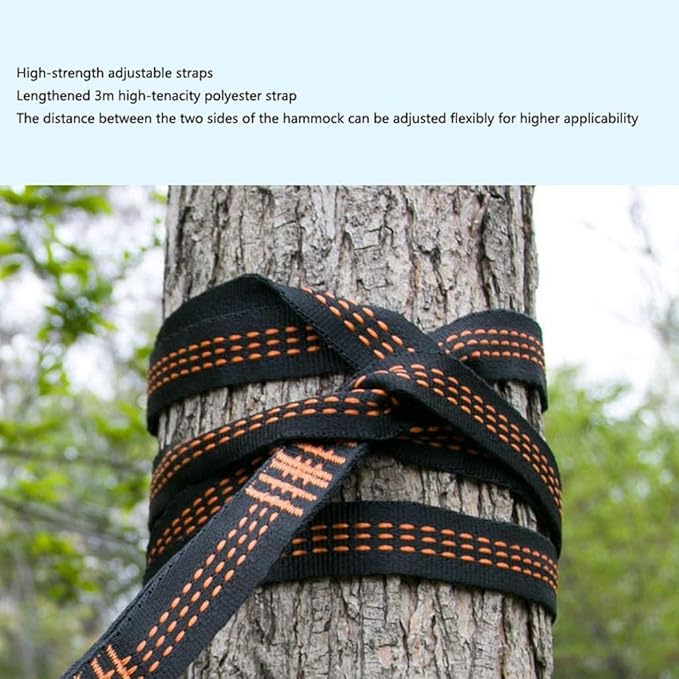 Camping Hammock Bed Garden Swing Portable Lightweight Hammocks for Outdoor Indoor 250kg Load Capacity Travel Camping Hamac Hammock Swing (Color : A)