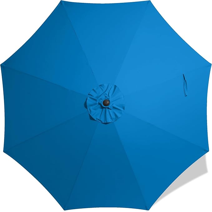 AreShark 9FT Patio Umbrella Replacement Canopy – Durable UV Protective Outdoor Table Market Umbrella Top for 8 Ribs, Canopy Only with Air Vent