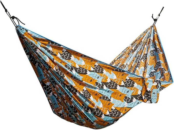 Double Camping Hammock, Lightweight Nylon Portable Hammock with Ropes, Travel Hanging Hammock with Carrying Bag, for Indoor Travel Beach (Color : SingleF, Size : 230x100cm)