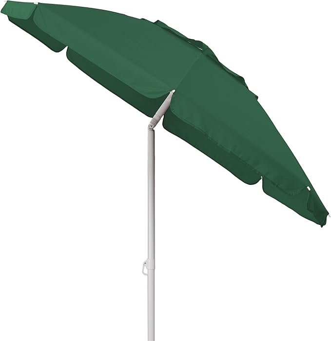 PICNIC TIME 5.5 Ft Portable Beach Umbrella, Lightweight UV Protection Sunshade with Tilt Pole & Carry Bag, Outdoor Canopy Umbrella for Beach, Sand, Pool, Patio, Camping, Travel, or Backyard Shade, (Hunter Green)