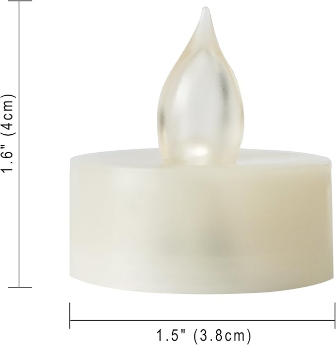 6 Flameless Votive Tealight Candles with 6-hour Daily Cycle Time Flickering Battery Operated Electric Electronic LED Tea Lights, Christmas Décor Xmas Lighting Wedding Party Decorations Batteries Incl.