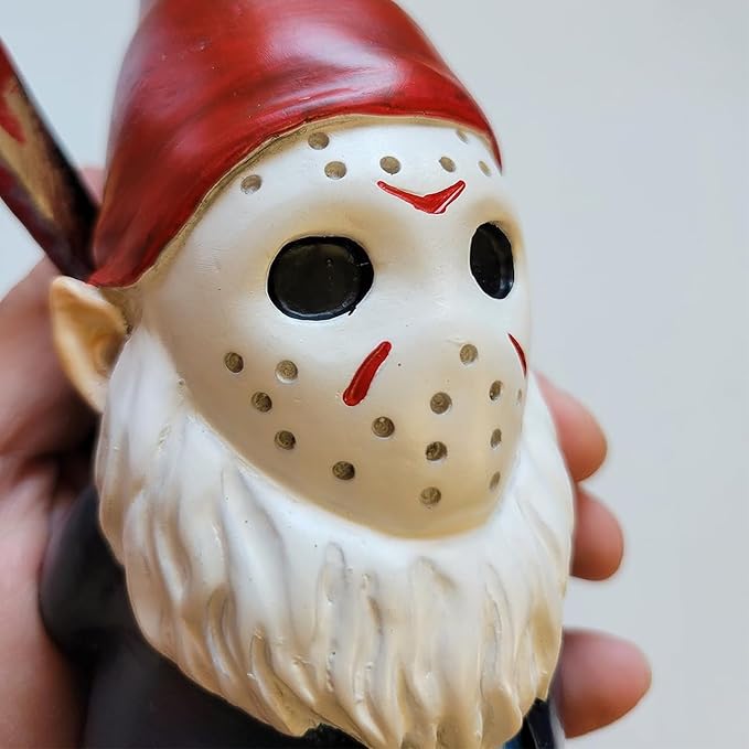 SPINNDO Halloween Decorations Outdoor, Horror Decor Garden Gnome Statue