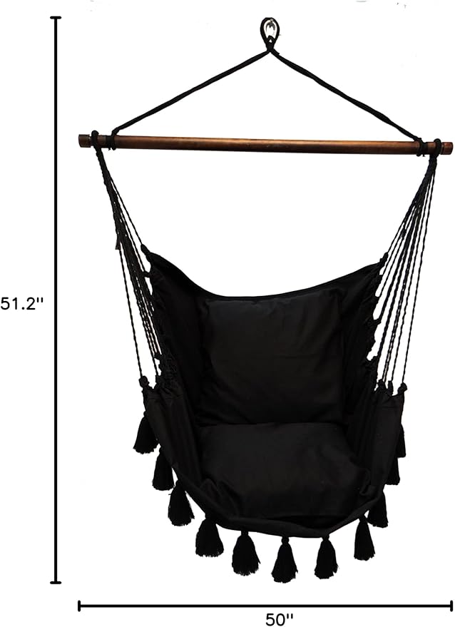 Calloway Mills Midnight Black Hammock Chair