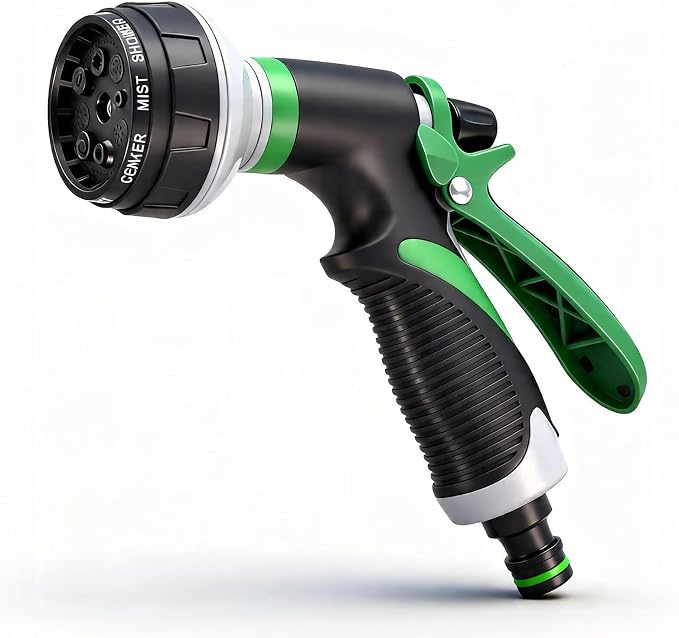 Pressure Washer 6-in-1 Nozzle,Multi-Level Water Pressure Adjustment (Green)