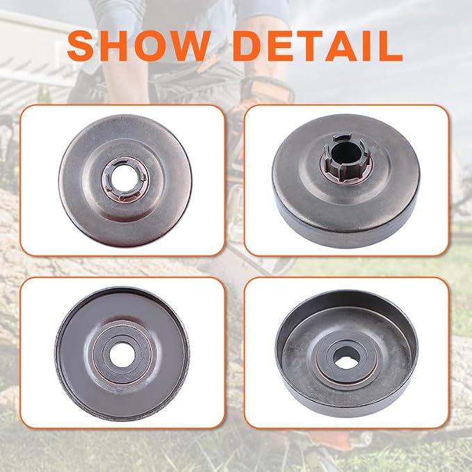 Clutch Drum 3/8"-8T Sprocket Rim For Husqvarna 66, 266, 268, 272, 268Xp, 272Xp Chainsaws 501 83 15 04 503 74 44 02