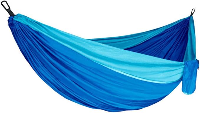 Portable Hammock, Camping Hammock for Outdoor Adventure, Double Hammock with Storage Bag, Lightweight Hammock for Patio Backyard Hiking Travel Beach