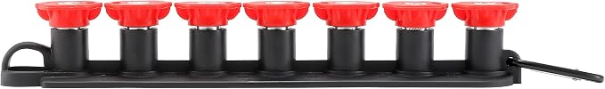 Tool Daily Pressure Washer Tips, 0 Degree Red Power Washer Nozzle Tips 7 Pack with Nozzle Holder, 1/4 Inch Quick Connect, 4000 PSI