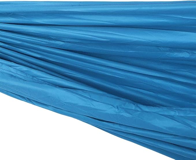 Hanging Chair Bed Dual Use Portable Hammock, Camping Hammock with Steel Buckles and Tree Straps, Sturdy Breathable 300T Polyester Outdoor Swing for Courtyard Corridor (Peacock Blue)
