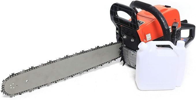 Gasoline Powered Logging Saw, 35.4" Handheld Gasoline Chain Saw, Wood Cutting Shredder for Farms, Gardens and Pastures