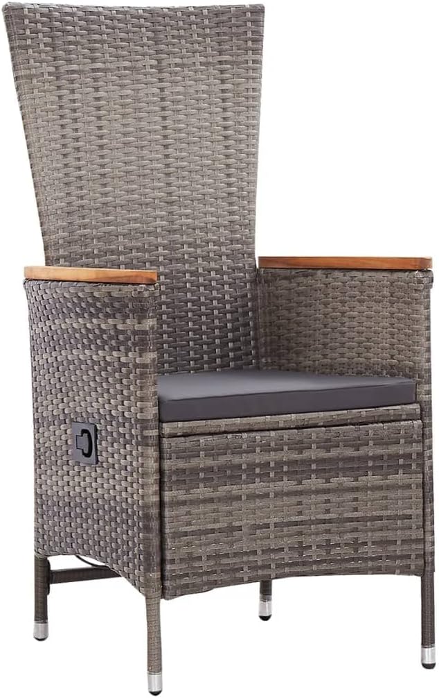 7 Piece Patio Dining Set,Outdoor Conversation Sets Patio Table Deck Furniture for The Patio, Deck, Front Porch, Poolside or Balcony Gray