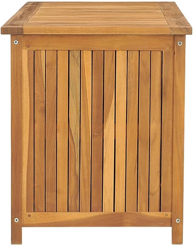 Patio Box, Delivery Boxes For Outside Deck Box Outdoor Storage Box Outdoor Storage Bench Outdoor Furniture Suitable For Patios Pool Gardens Backyard 44.9"x19.7"x22.8" Solid Wood Teak