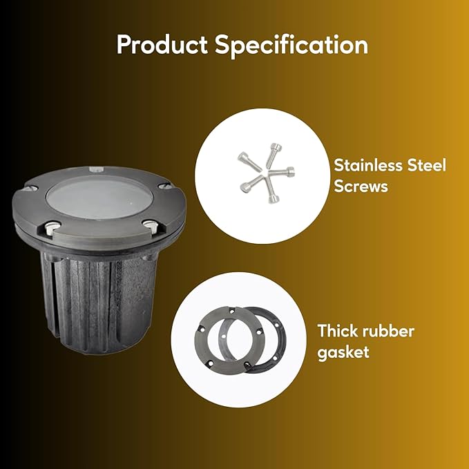 Ironsmith Lighting Products Decorative Solid Brass Cover Kit for In Ground Well Light - Oil-Rubbed Bronze Finish, Stainless Steel Screws and Rubber Gasket Included - (Fixture Body Not Included)