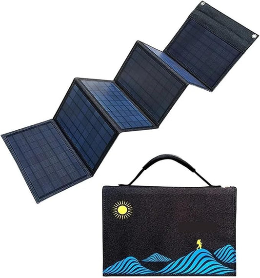 Solar Panel Portable Folding Bag 120W USB+DC Output Solar Outdoor Power Generator