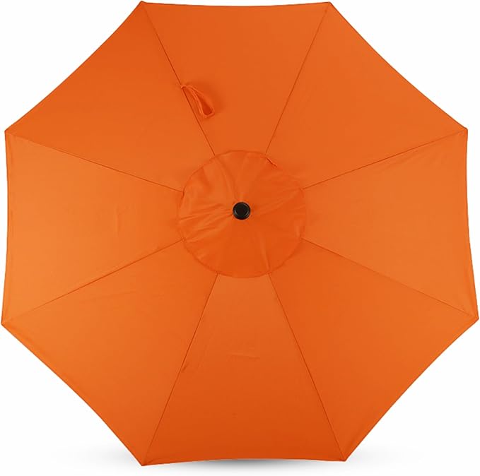 Sfmora 9ft Patio Umbrella Replacement Canopy for 8 Ribs, Outdoor Umbrella Canopy ONLY, Market Umbrella Top, Water-Resistant & UV-Protective