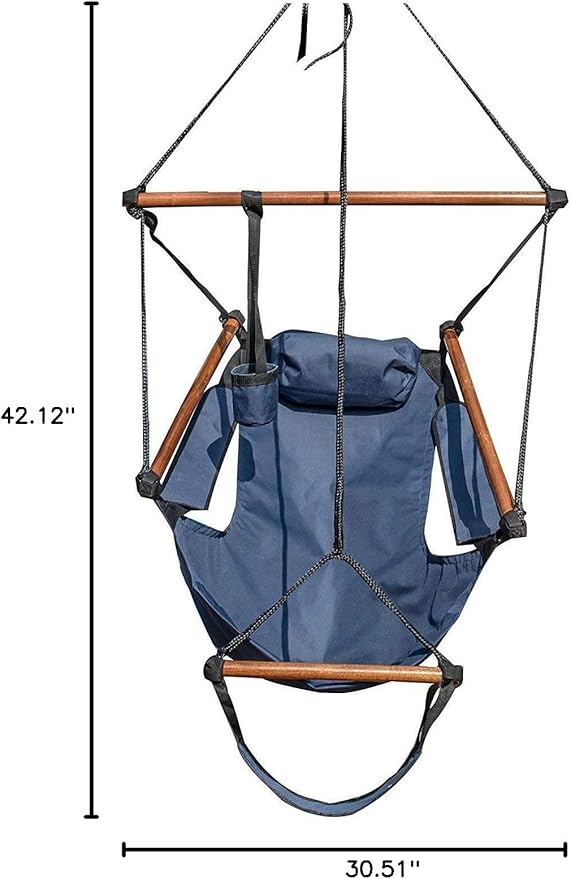 Hammock Hanging Chair Air Deluxe Outdoor Chair Solid Wood 250lb