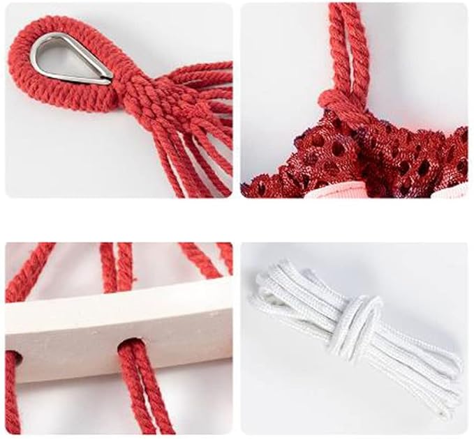 Outdoor Hammock Anti-Rollover Travel Camping Portable Hammock Hanging Chair Outdoor Portable Camping Travel Equipment (Color : Red, Size : 200 * 130cm)