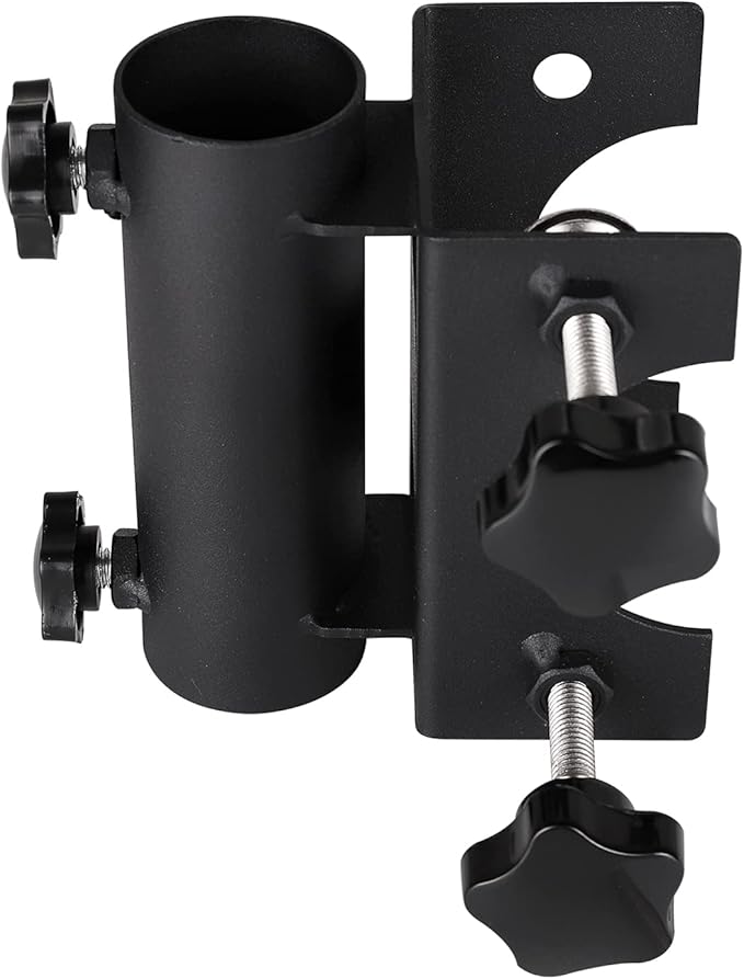 Parasol Holder Patio Umbrella Stand Mount Umbrella Stand Bench Buddy Umbrella Holder Fixed Clip Umbrella Clamp for Deck,Chair,Desk,Dock,Beach Courtyard Balcony,Tables,Boats,Tailgates…