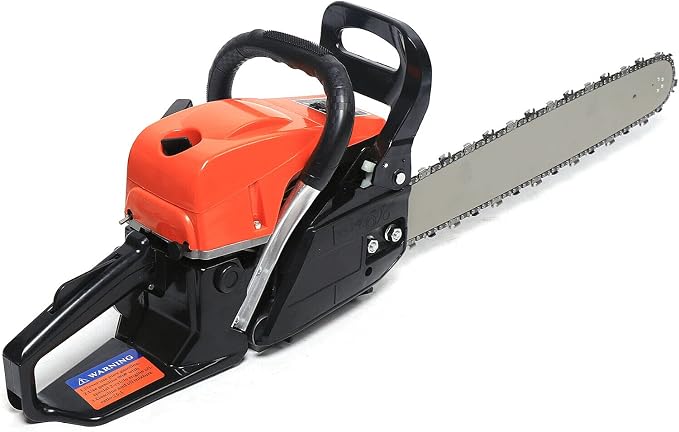 Gasoline Powered Logging Saw, 35.4" Handheld Gasoline Chain Saw, Wood Cutting Shredder for Farms, Gardens and Pastures