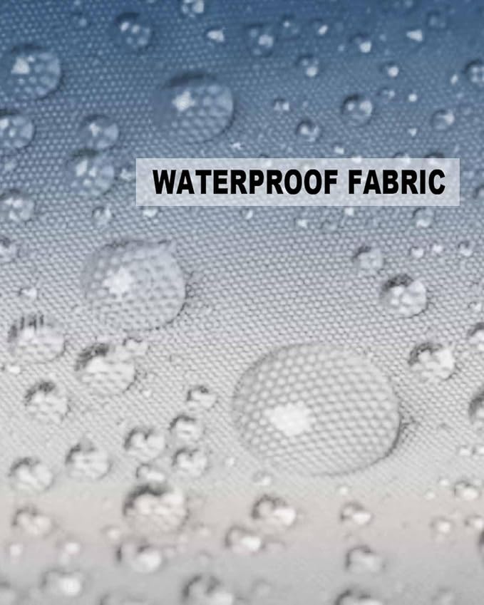 Outdoor Waterproof Throw Pillow Covers Set of 2 Blue Grey Ombre Pillowcases 18x18 Inches Gradient Gradual Color Patio Decorative Pillows Cushion Case Patio Pillows for Couch Bed Chair Garden