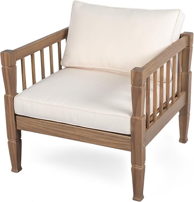 KLMM 4-Piece Patio Furniture Set,Outdoor Furniture with Coffee Table,Patio Conversation Set,Deep Seating with Thick Cushion,for Backyard Porch Balcony (Light Brown-PF)