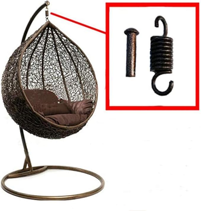 Hammock Chair Ultimate Hanging Kit-500 LB Capacity Hammock Spring and Plug for Hanging Basket Chairs Hammock and Porch Swings