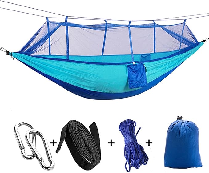 Hammocks for Trees, Travel Hammock, Portable Hammock, Parachute Nylon Hammock, for Outdoor, Indoor, Backpacking, Travel, Hiking, Beach, Backyard, Patio