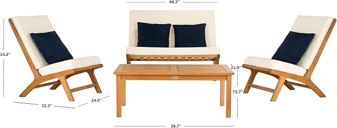 Safavieh PAT7044A Collection Chaston Teak