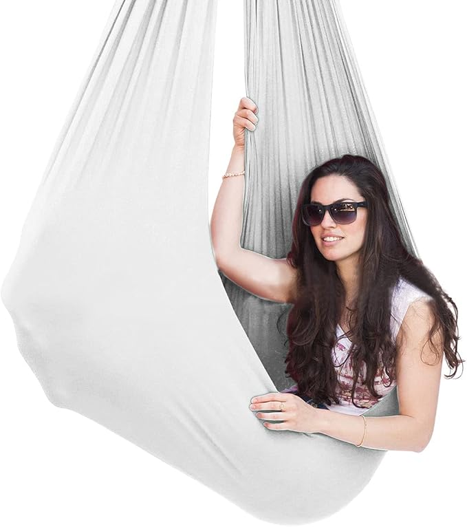 Sensory Swing for Adults Therapy Swing for Kids Indoor Outdoor Calming Snuggle Hammock Durable Fabric Swing for Autism ADHD Aspergers and Sensory Integration