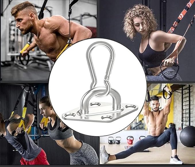 304 Stainless Steel Hammock Hanging kit,1100lb Capacity Heavy Duty Ceiling Hooks Snap Hook, Hammocks Stand for Indoor Outdoor Swing Chair