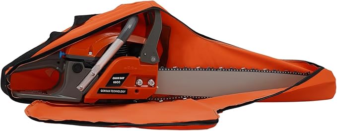 Gas Chainsaw, 60CC 2-Stroke Gasoline Powered Chainsaw, 22 Inch Handheld Cordless Petrol Chain Saws, Single Cylinder Gas Powered Chainsaw Air-Cooled with Self-Reset Pull Start for Garden, Forest