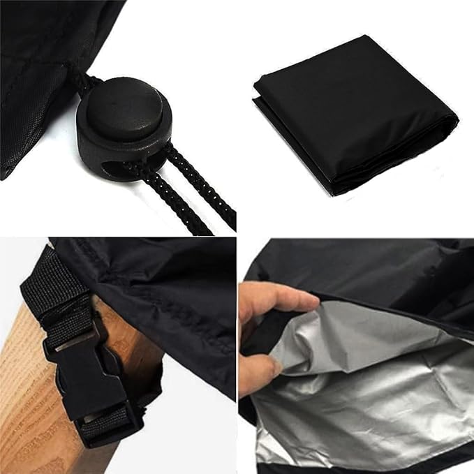 Patio Furniture Covers,Outdoor Furniture Cover Waterproof,Patio Furniture Set Covers for 4 Piece Outdoor Conversation Set,Patio Covers Set-XX-Large (Black)