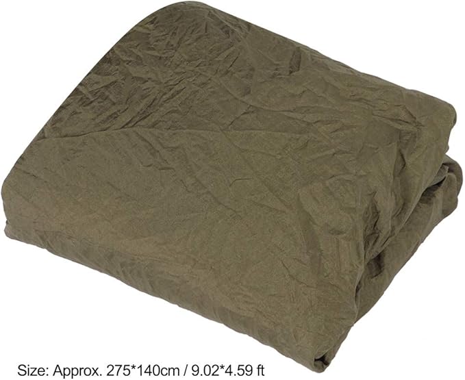 Portable Camping Travel Double Hammock, Hanging Bed with Tree Straps, Lightweight Nylon Taffeta Hammock for Two, Includes 2 Tree Straps and Metal Buckles for Outdoor (OD Green)