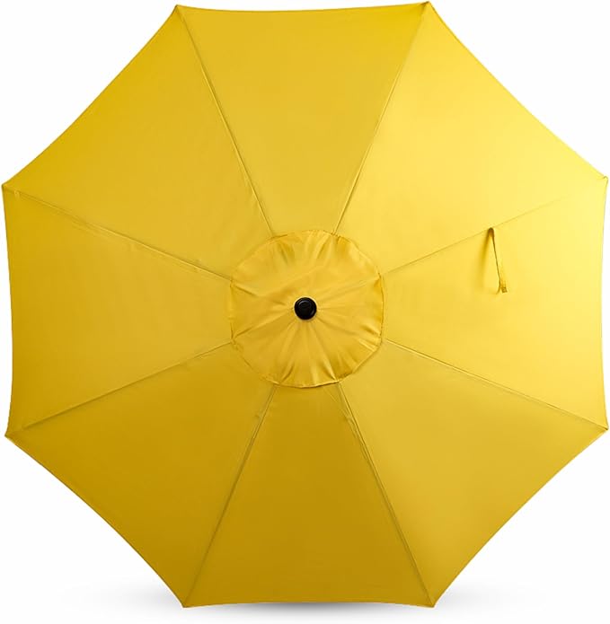 Sfmora 9ft Patio Umbrella Replacement Canopy for 8 Ribs, Outdoor Umbrella Canopy ONLY, Market Umbrella Top, Water-Resistant & UV-Protective