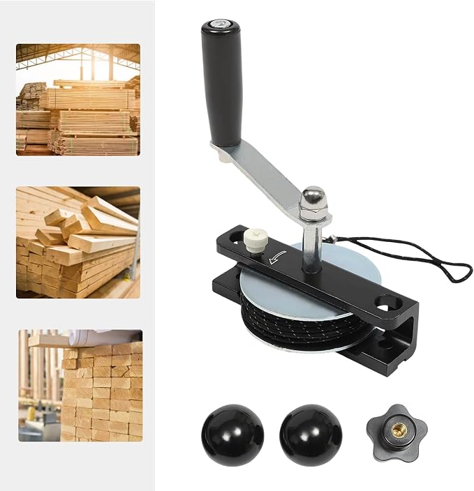 Chainsaw Mill Winch Kit - Portable Manual Sawmill with Adjustable Stabilizing Rod for Log Cutting & Chainsaw Milling - Heavy Duty Tool for Outdoor, Open Shelves