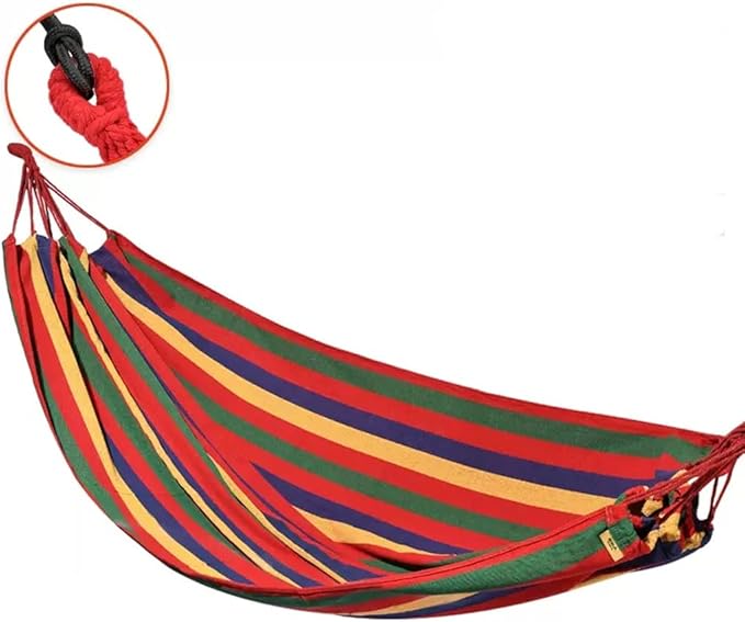 Outdoor Hammock Anti-Rollover Travel Camping Portable Hammock Hanging Chair Outdoor Portable Camping Travel Equipment (Color : Red, Size : 200 * 100cm)