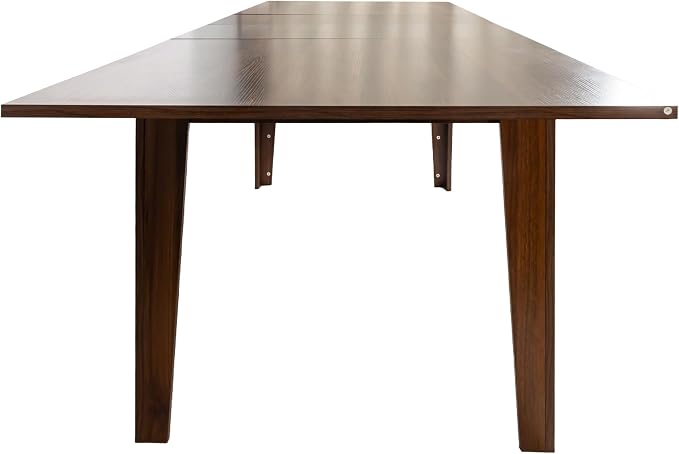 70.86" - 106.5" Extendable Dining Room Table, Modern Extra Long Folding Dining Tables, Outdoor Patio Furniture Set for 2-8 People, Adjustable Kitchen Dinner Table, Walnut