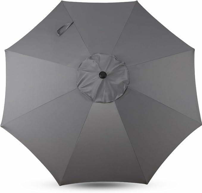 Sfmora 9ft Patio Umbrella Replacement Canopy for 8 Ribs, Outdoor Umbrella Canopy ONLY, Market Umbrella Top, Water-Resistant & UV-Protective